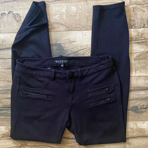 GUESS Black Stretch Moto Jeggings Size 28